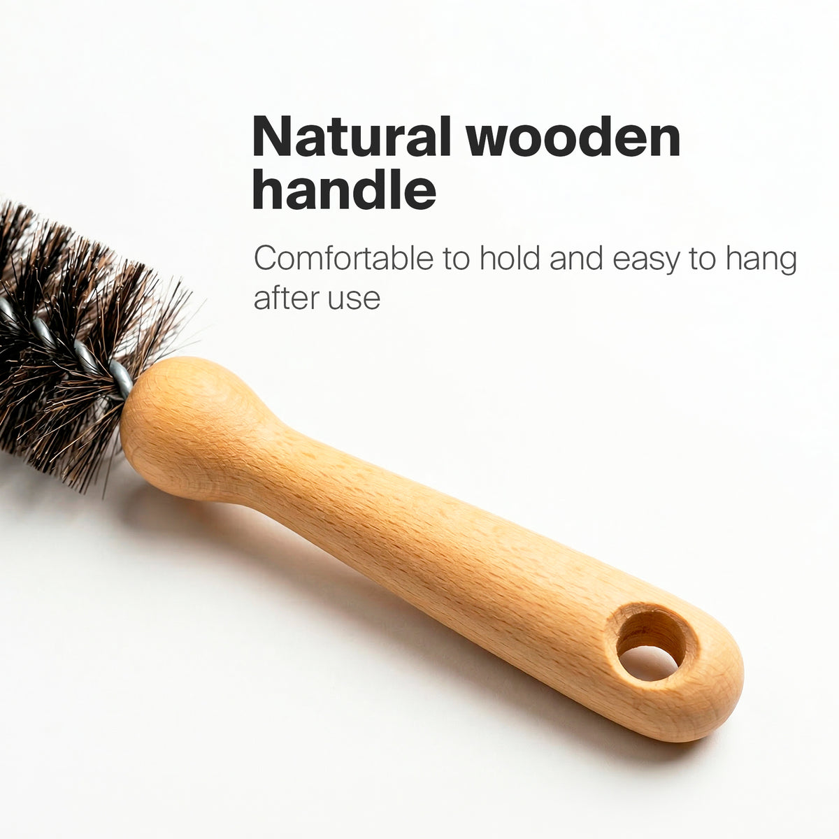 Konex 44 inch flexible dryer vent cleaning brush, horsehair, photo 5