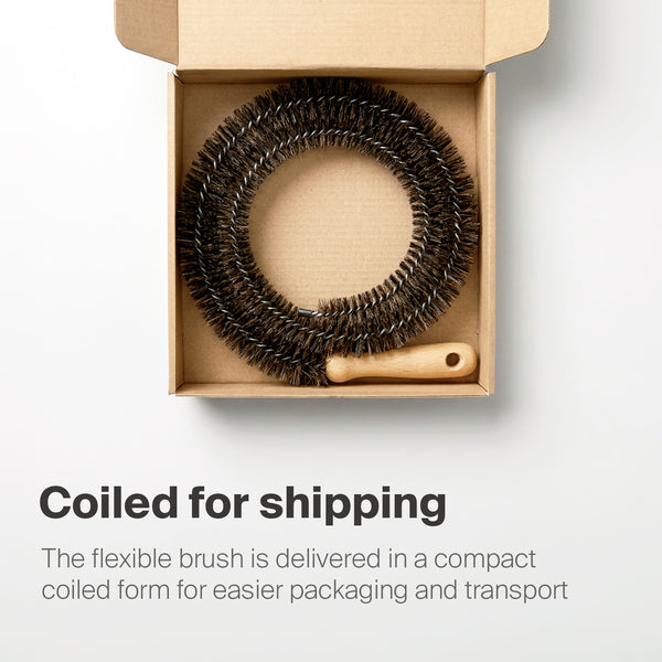 44" Flexible Dryer Vent Cleaning Brush with Horsehair Bristles - Multi-Use