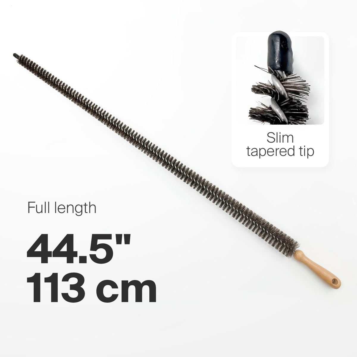 Konex 44 inch flexible dryer vent cleaning brush, horsehair, photo 2