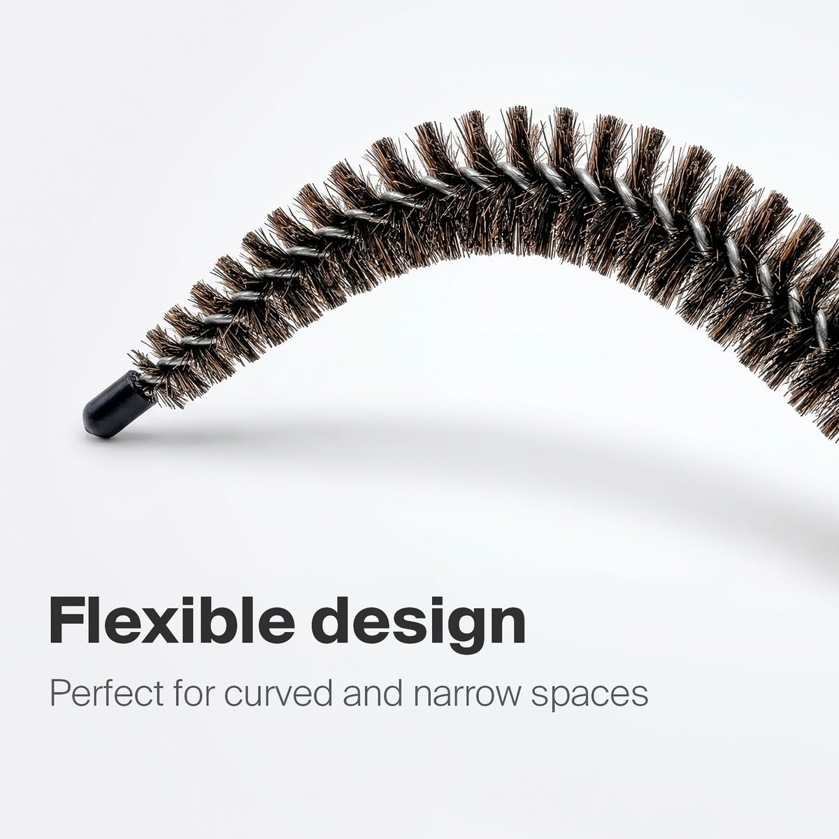 Konex 44 inch flexible dryer vent cleaning brush, horsehair, photo 3