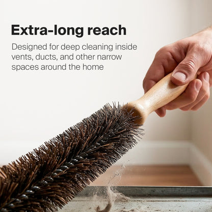 Konex 44 inch flexible dryer vent cleaning brush, horsehair, photo 7