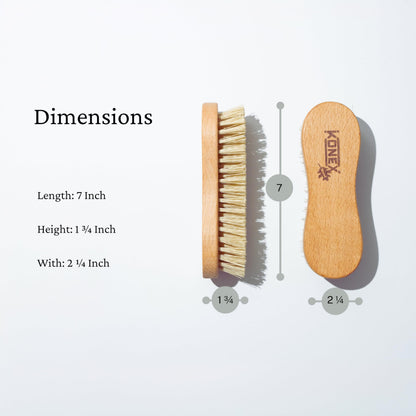 Konex Peanut Scrub Brush, stiff nylon