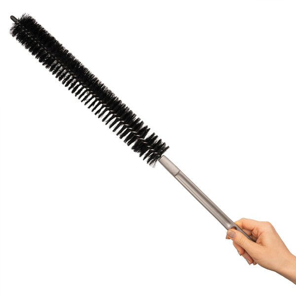 Konex 25 Inch Flexible Dryer Vent & Refrigerator Coil Brush – Long Lint Brush for Dryers, Radiators and Under Appliances