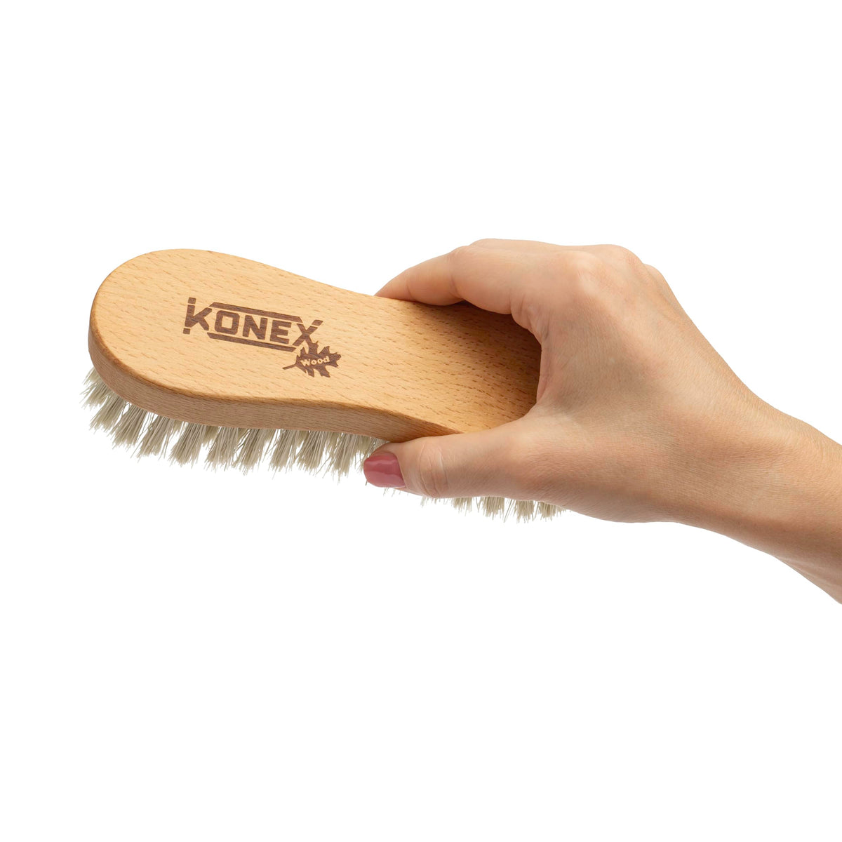 Konex Peanut Scrub Brush, medium nylon