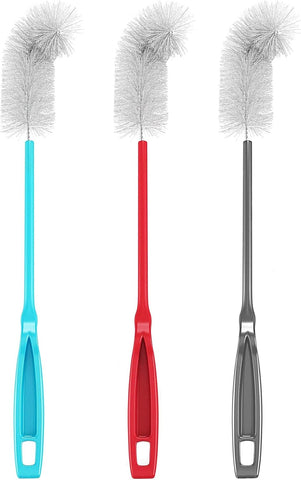 Konex 16-Inch Long Bottle Cleaning Brush – 3-Pack for Bottles & Jars