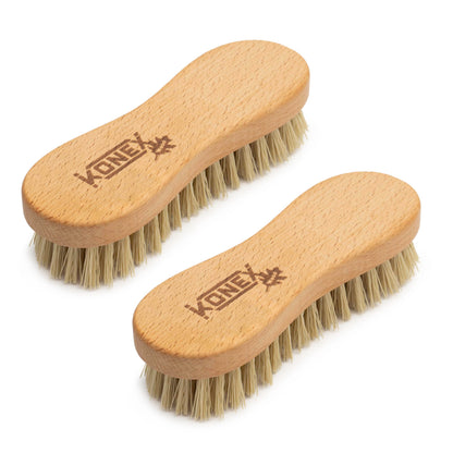 Konex Peanut Scrub Brush, Stiff Nylon, 2 Pack