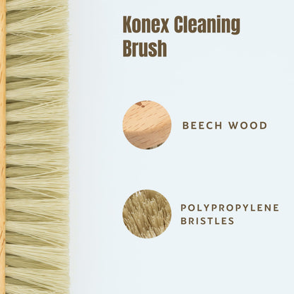 Konex Peanut Scrub Brush, medium nylon