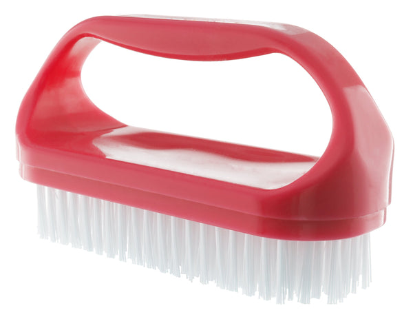 Konex Perfect-Grip Large Hand and Nail Brush, 3 Pack – Stiff Bristle Fingernail Scrub Brush with Handle
