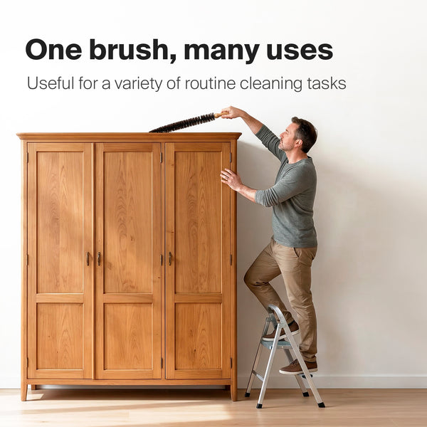 44" Flexible Dryer Vent Cleaning Brush with Horsehair Bristles - Multi-Use