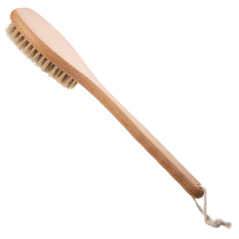 Boar Bristle Dry Brush for Full-Body Exfoliation and Cellulite Reduction.