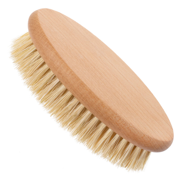 Konex Premium Tampico Compact Dry Brushing Body Brush - Exfoliating Brush to Rejuvenate & Soften Skin, Improve Circulation, Stop Ingrown Hairs, Help Lymphatic Drainage, Fight Acne & Cellulite