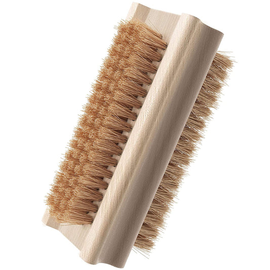 Konex Two-Sided Wooden Nail Brush, Tampico Bristle